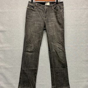 White House Black Market Size 6 Blanc Jeans Faded Black Womens Bootcut